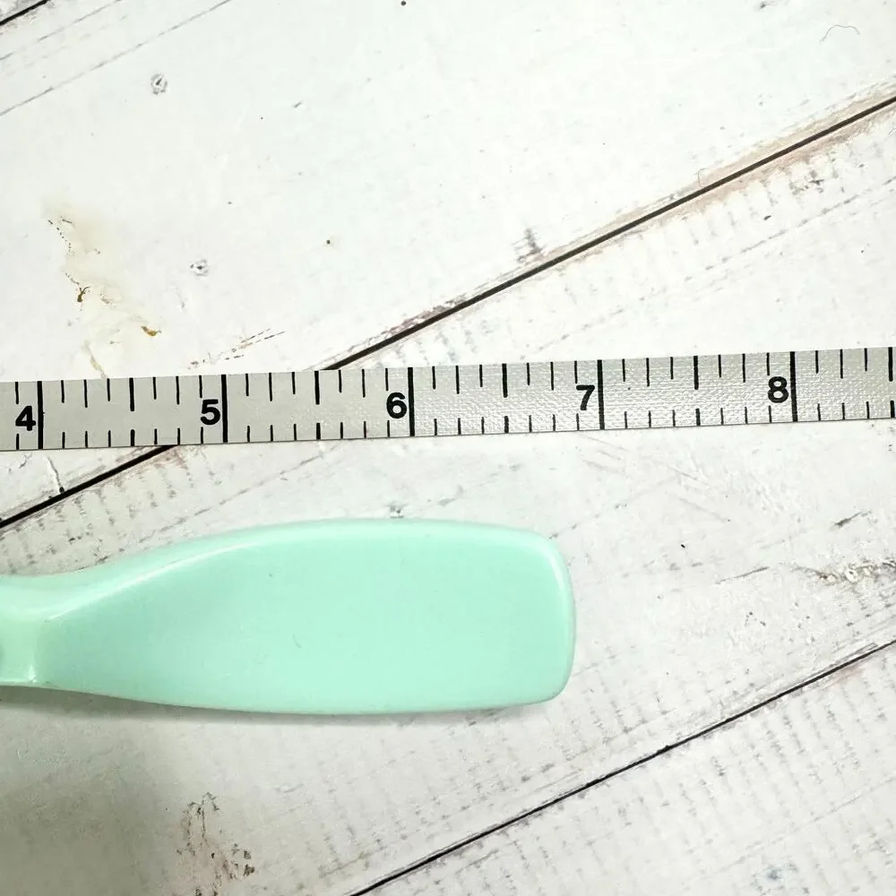 Vintage Estee Lauder Hair Brush Teal Blue Ball Tipped 6.5